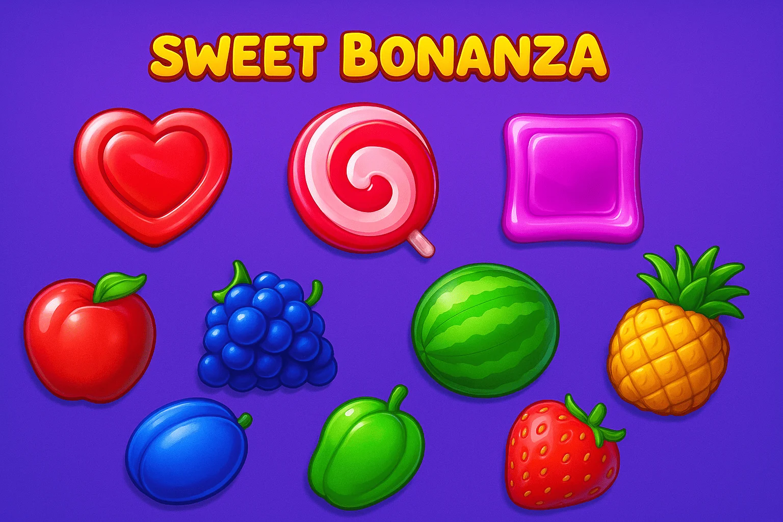 Символи в Sweet Bonanza